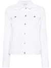 Fabiana Filippi Button-up Denim Jacket In White