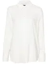 Fabiana Filippi Button-up Georgette Shirt In 白色