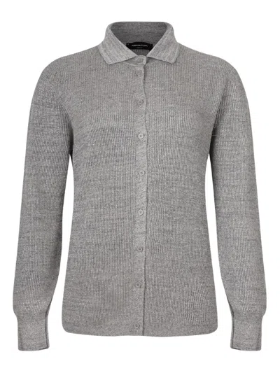 Fabiana Filippi Buttoned Cardigan In Gray
