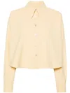 Fabiana Filippi Buttoned Cropped Shirt In Gelb