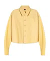 Fabiana Filippi Buttoned Cropped Shirt In Nude