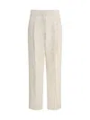 Fabiana Filippi Pressed-crease Tailored Trousers In Neutral