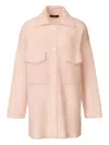 Fabiana Filippi Shirt In Brushed Merino And Mohair In Pink
