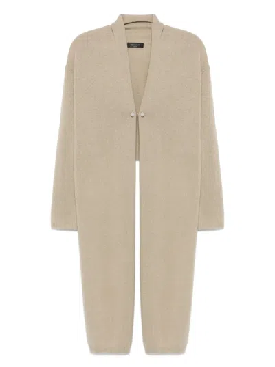 Fabiana Filippi Button-fastening Cashmere Cardigan In Neutral