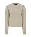 Fabiana Filippi Platinum Fisherman Jersey With Lurex In Nude