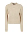 Fabiana Filippi Platinum Fisherman Jersey With Lurex In Nude