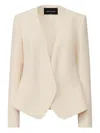 Fabiana Filippi Embellished Open-front Cady Jacket In Neutral