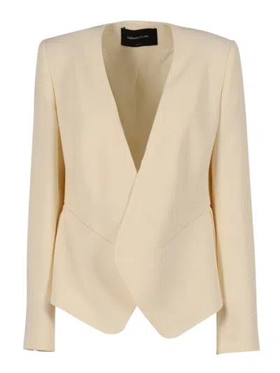 FABIANA FILIPPI CADY FLARED JACKET WITH FILO DIAMANTE PIERCING