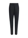 Fabiana Filippi Pleated Detail Track Pants In Black