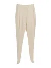 Fabiana Filippi Cady Pleated Trousers In White