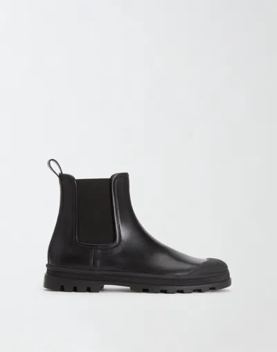 Fabiana Filippi Calfskin Ankle Boots In Black