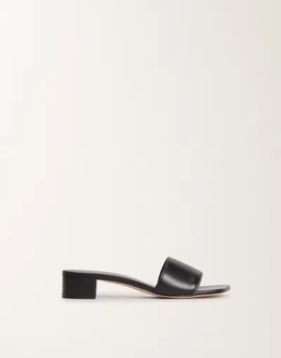 Fabiana Filippi Calfskin Sandals With Heel In Black
