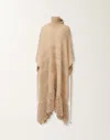 Fabiana Filippi Camel Cape In Brown