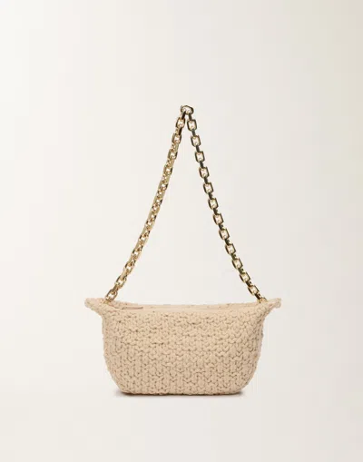 Fabiana Filippi Camel Eyelet Bag In Brown