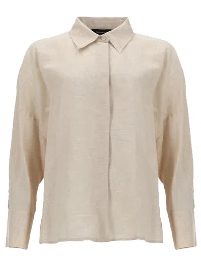 Fabiana Filippi Burro Diamond Thread Cropped Shirt In Multi