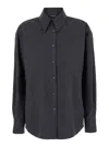 Fabiana Filippi Pinstriped Flannel Shirt In Grey