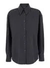 Fabiana Filippi Pinstriped Flannel Shirt In Grey