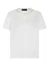 Fabiana Filippi White T-shirt With Whimsical Mushroom Motifs In White