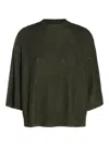 Shop Fabiana Filippi Grey Wool T-shirt In Gris