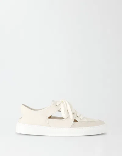 Fabiana Filippi Canvas Trainers In Butter