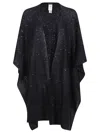 Fabiana Filippi Sequin-embellished Cape In Black