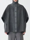 Shop Fabiana Filippi Cape  Woman Color Charcoal