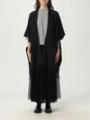 Fabiana Filippi Cape  Woman Color Grey In Black