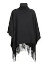 Fabiana Filippi Platinum Lucky Poncho In Black