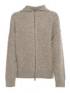 FABIANA FILIPPI CARDIGAN CON COLLETO IN TWEED FANTASIA