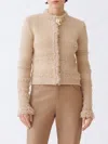 Fabiana Filippi Cardigan  Woman Color Beige In Neutral