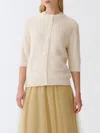 Fabiana Filippi Three-quarter-sleeved Cardigan In White