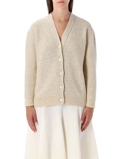 FABIANA FILIPPI FABIANA FILIPPI COTTON CARDIGAN WITH SEQUINS