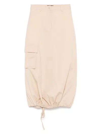 Fabiana Filippi Cargo Maxi Skirt In Neutrals
