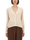 Fabiana Filippi Cashmere And Silk Cardigan In Brown