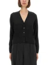 Fabiana Filippi Cashmere And Silk Cardigan In Black