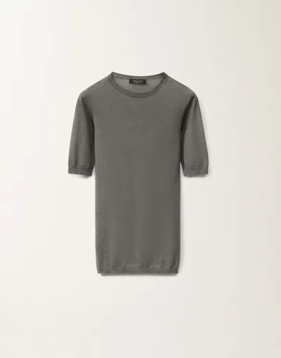 Fabiana Filippi Cashmere And Silk Sweater In Grey