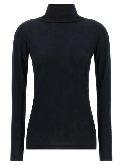 Fabiana Filippi Cashmere And Silk Turtleneck Sweater In Black