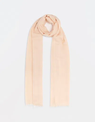 Fabiana Filippi Cashmere And Wool Pashmina In Dusty Pink