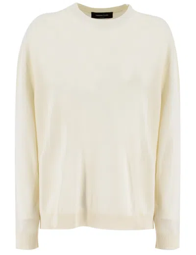 Fabiana Filippi Cashmere Blend Knit Sweater In Neutrals