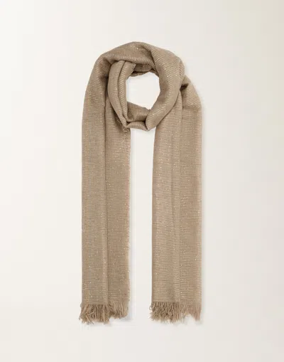 Fabiana Filippi Cashmere Blend Scarf With Sequins