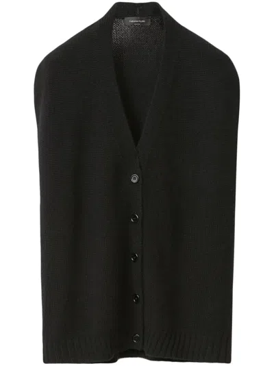Fabiana Filippi Cashmere Cardigan In Black