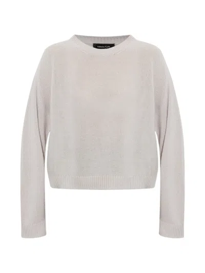Fabiana Filippi Cashmere Crew-neck Sweater In White