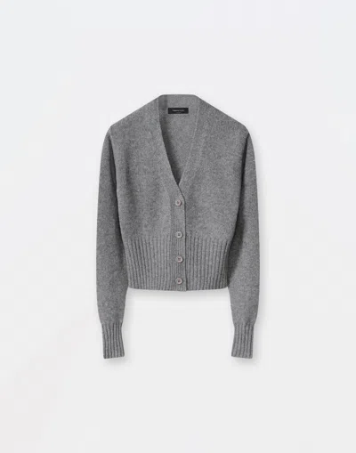 Fabiana Filippi Cashmere Cardigan In Melange Rock