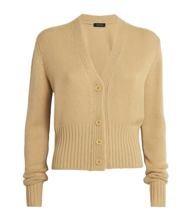 Fabiana Filippi Cashmere Embellished-trim Cardigan In Nude