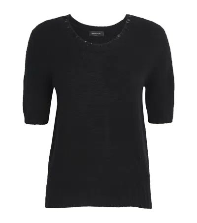 Fabiana Filippi Cashmere Sequin-detail Sweater In Black