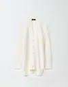 Shop Fabiana Filippi Cashmere And Silk Bouclã© Cardigan In White