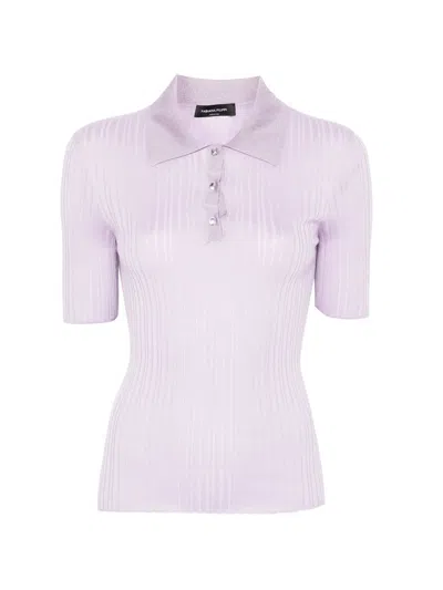 Fabiana Filippi Cashmere Silk Shirt Jacket In Purple