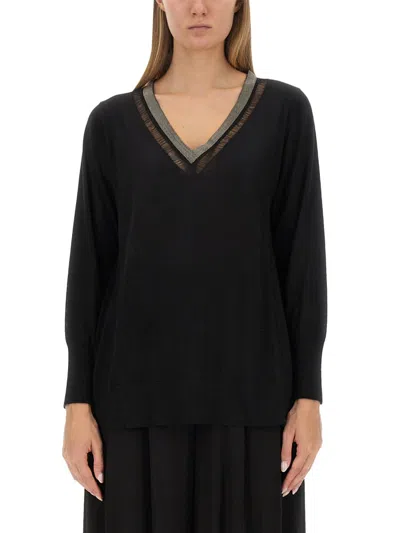 Fabiana Filippi Cashmere Sweater In Black