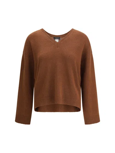 Fabiana Filippi Cashmere Sweater In Brown