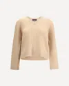 Fabiana Filippi Long Sleeve Sweater In Sand